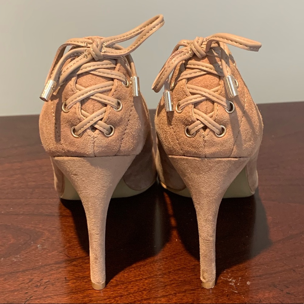 Brand New- 7.5 Tan Suede Nine West Heels